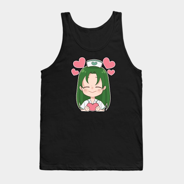 Love! Nurse Mori Anime Character Tank Top by zim9